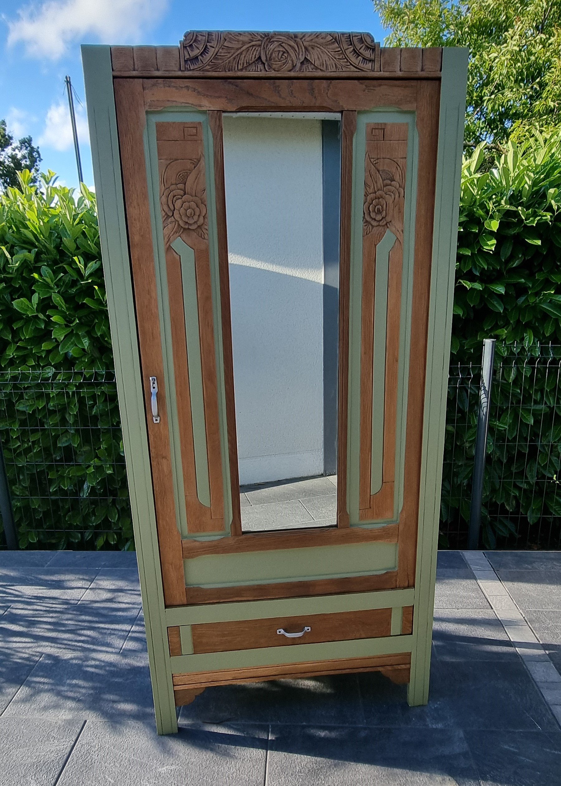 augredupinceau_armoire 1930 chêne 1 porte miroir 1